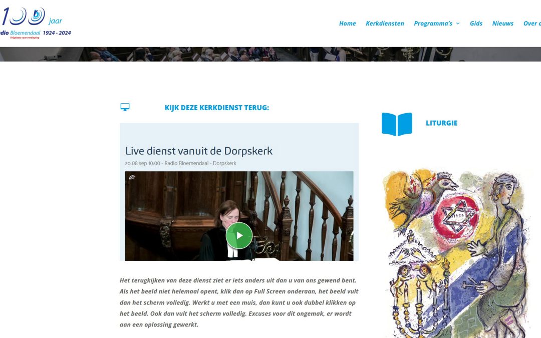 Radio Bloemendaal diensten terugkijken